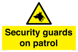 Security guards on patrol